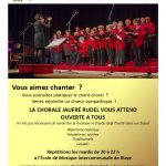 La Chorale Jaufré Rudel recrute-2017