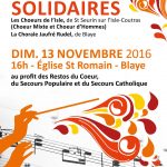 Concert Chœurs Solidaires 2016 – Affiche